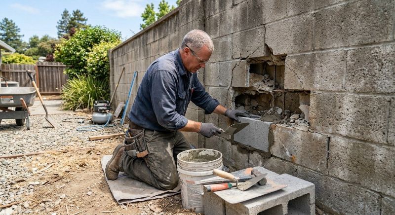 Block Wall Repair in Winter Springs, FL