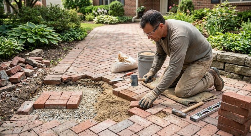 Brick Hardscape Repair in Deltona, FL
