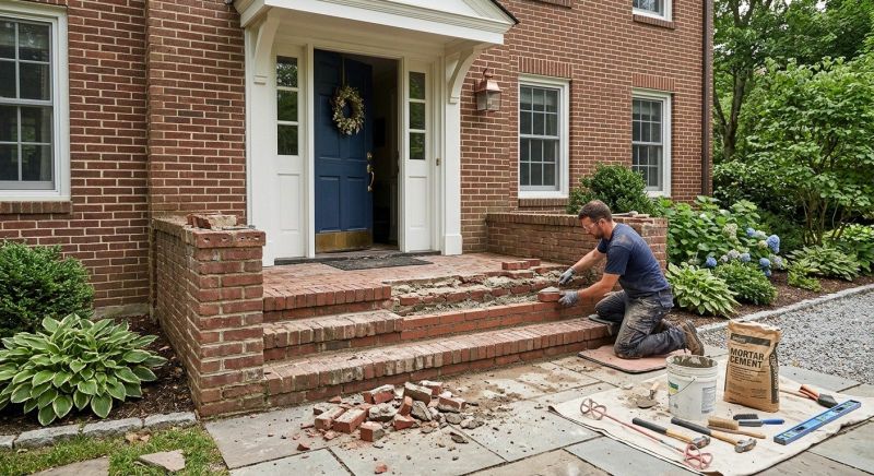 Brick Steps Repair in Deltona, FL